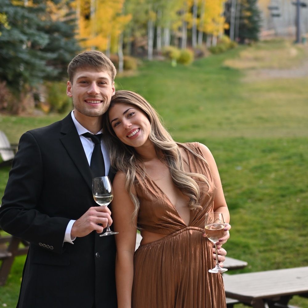 Lulus Bronze Lurex Wedding Guest Dress